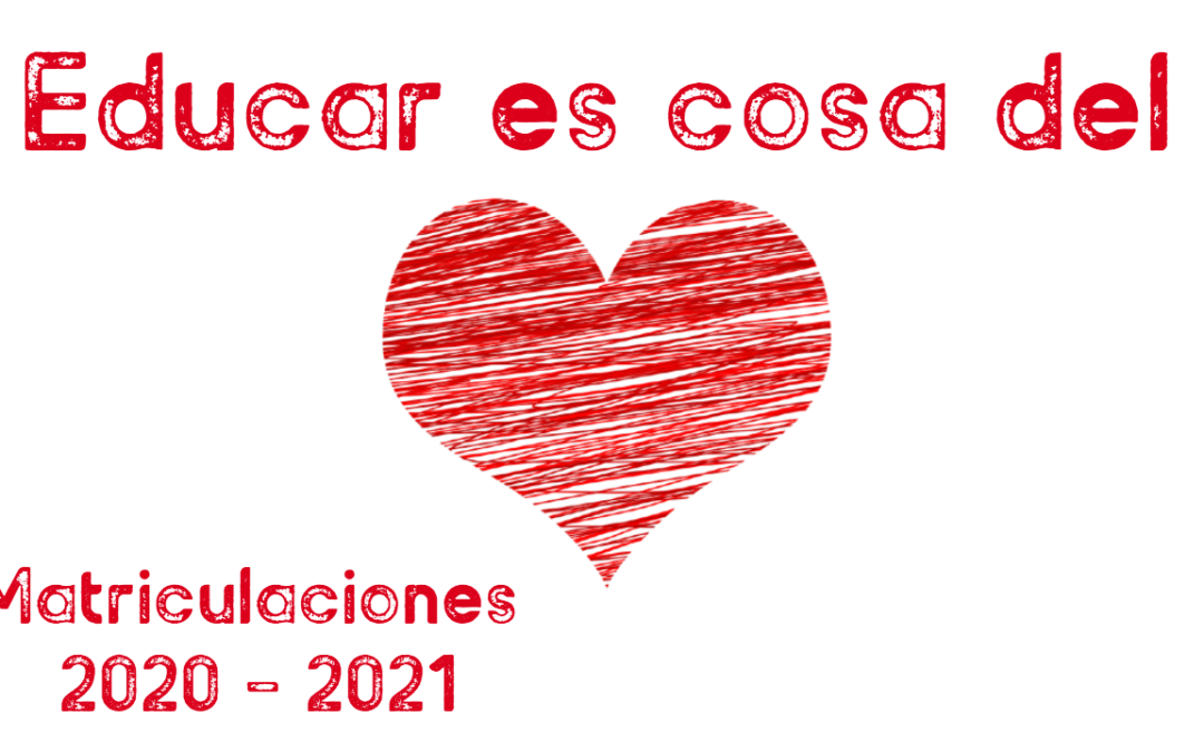 Comienza el proceso de matriculación de nuestro alumnado de Educación Infantil (4 y 5 años) y Primaria