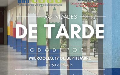 Puertas abiertas de actividades de tarde